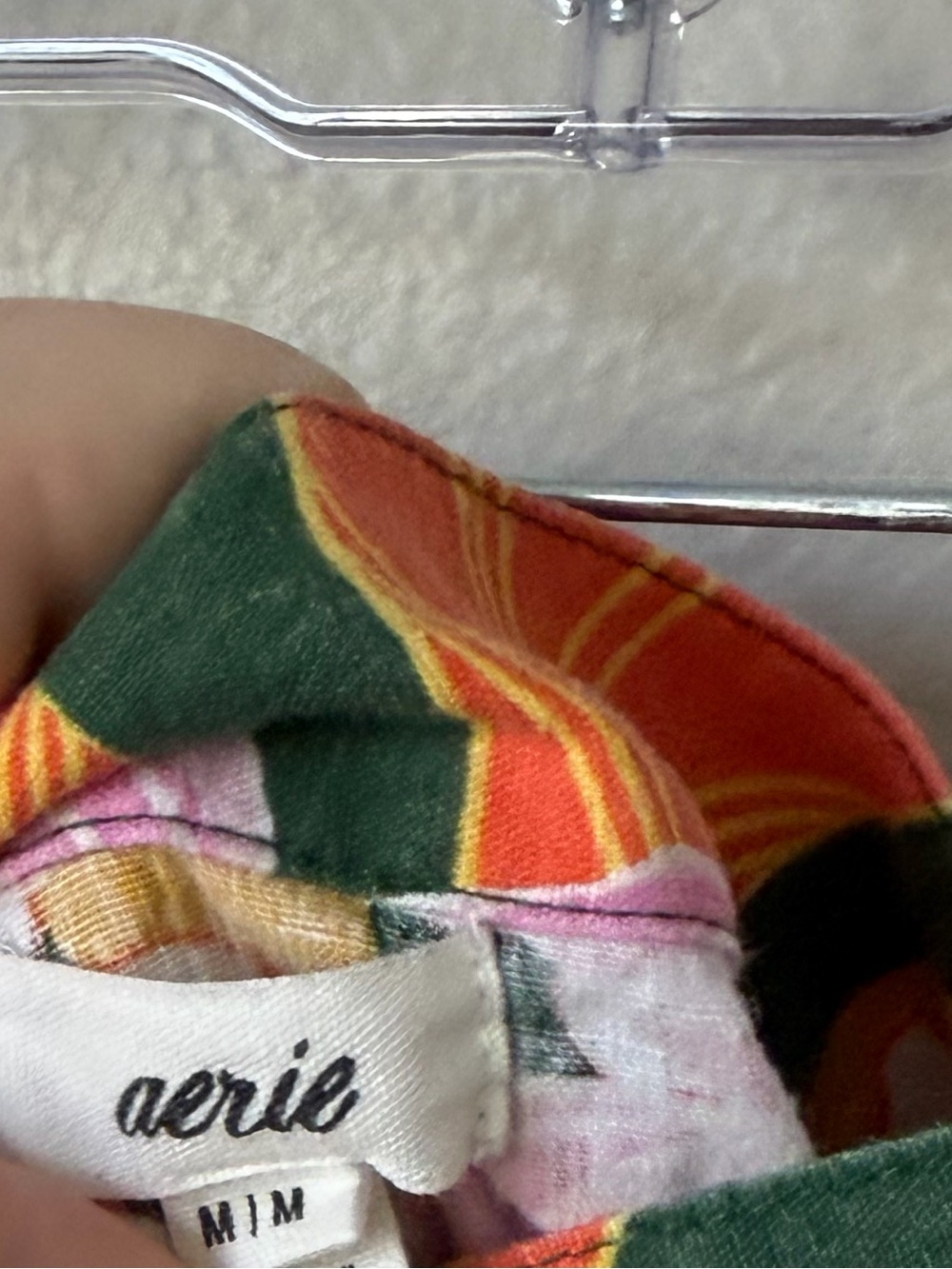 Aerie Linen Blend Tropical Floral Wrap Mini Skirt - Yellow & Pink size medium - Picture 4 of 5